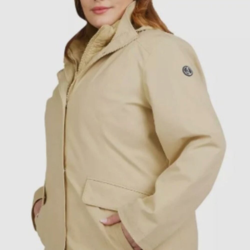 Lands' End Women's 3-in-1 Systems Jacket Tan Size XL New Without Tags - Picture 5 of 16